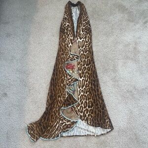 Chic Leopard Print Yigal Azrouel Dress